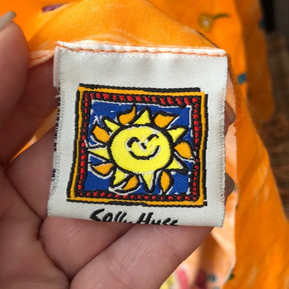 Sally Huss Orange Coverup/Sarong - Picture 4 of 6